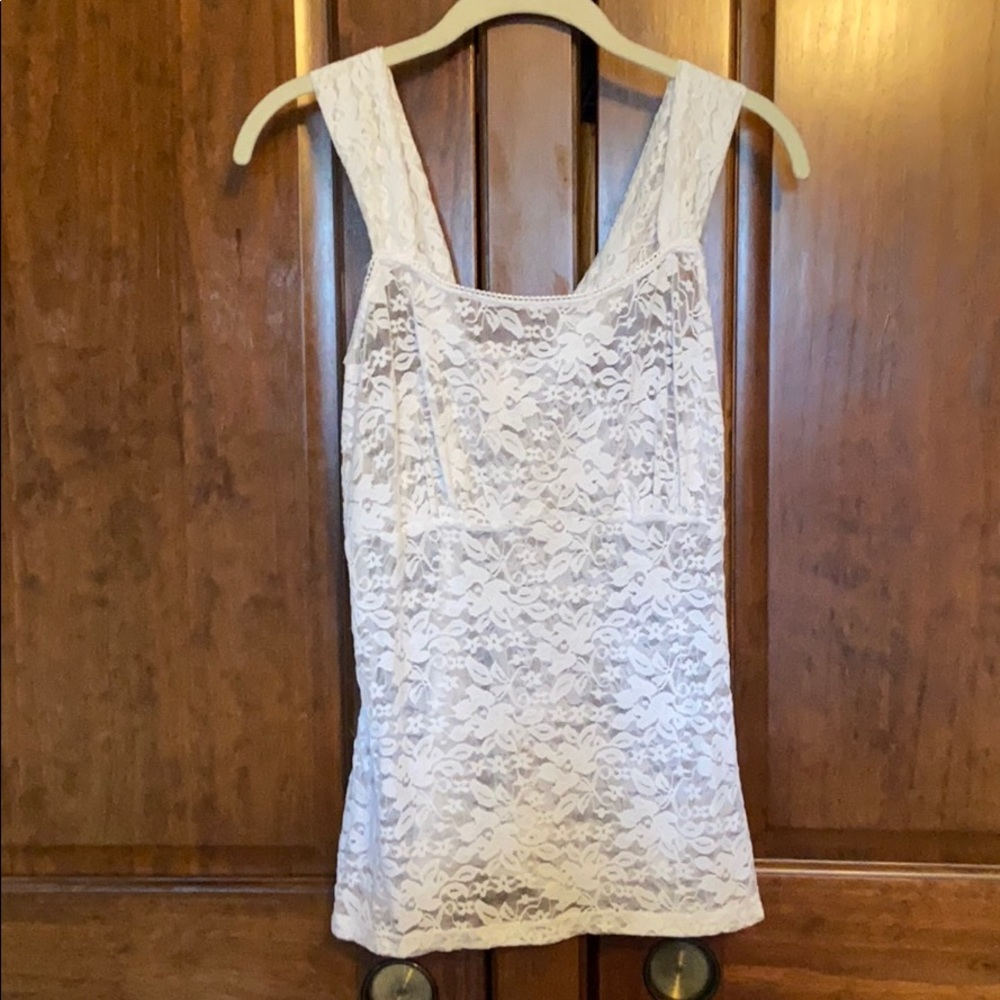 Ruby Ribbon Floral Lace Cami